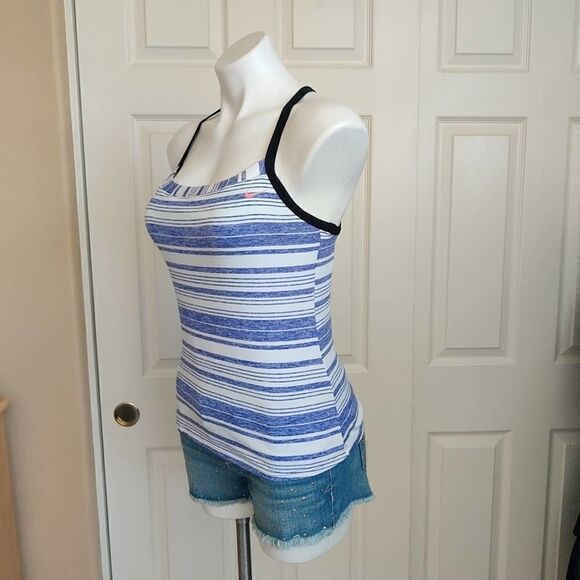 Nike striped halter athletic tank top sz M/10 - Picture 4 of 8